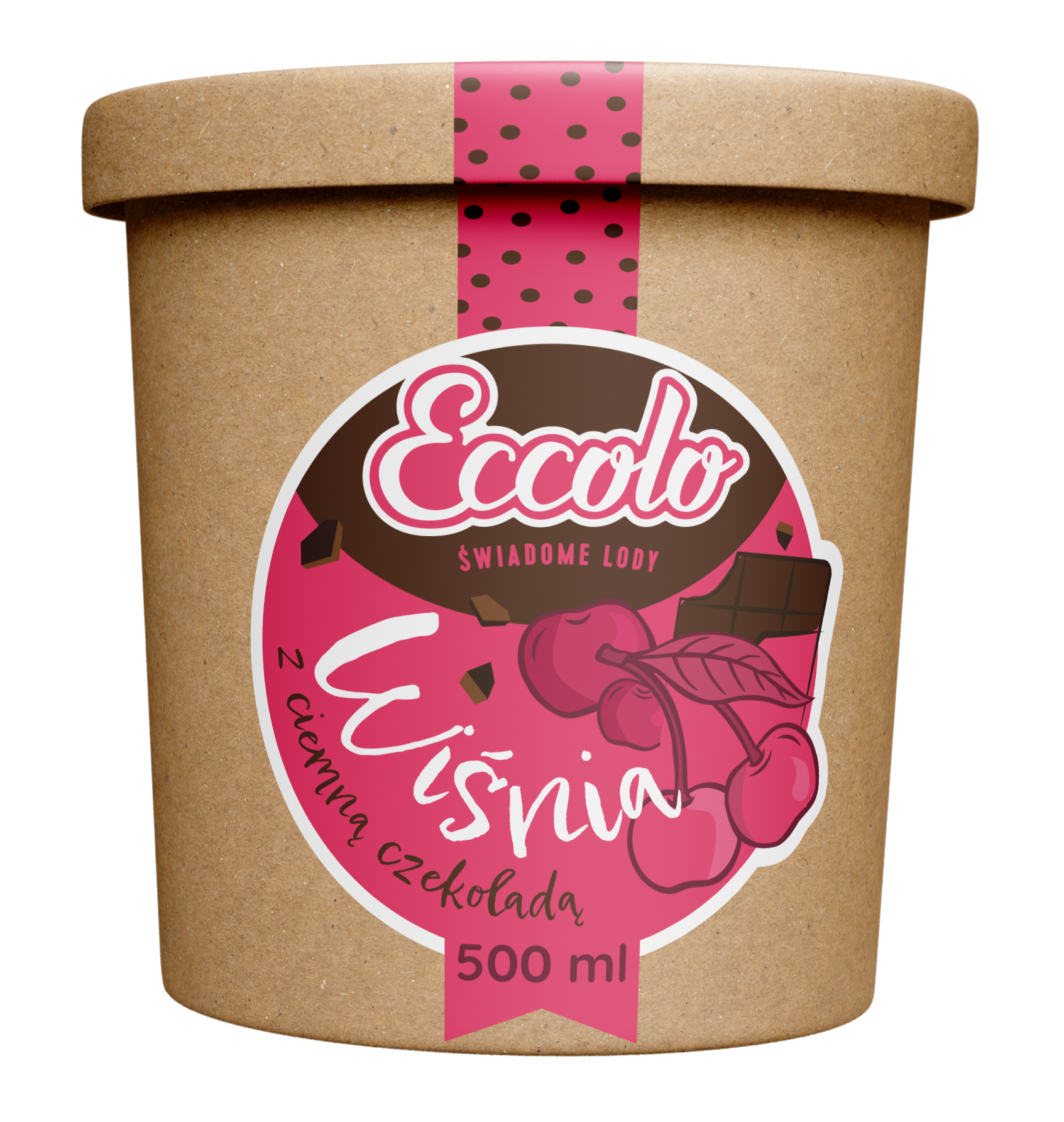 Sorbet wiśnia z ciemną czekoladą