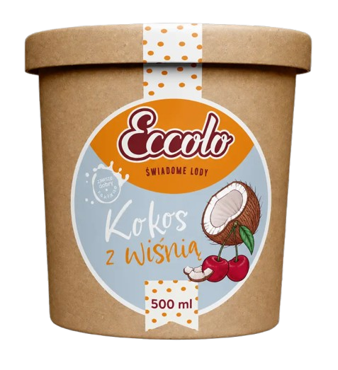 Kokos z wiśnią