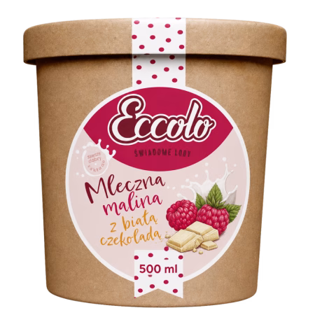 Mleczna malina z białą czekoladą