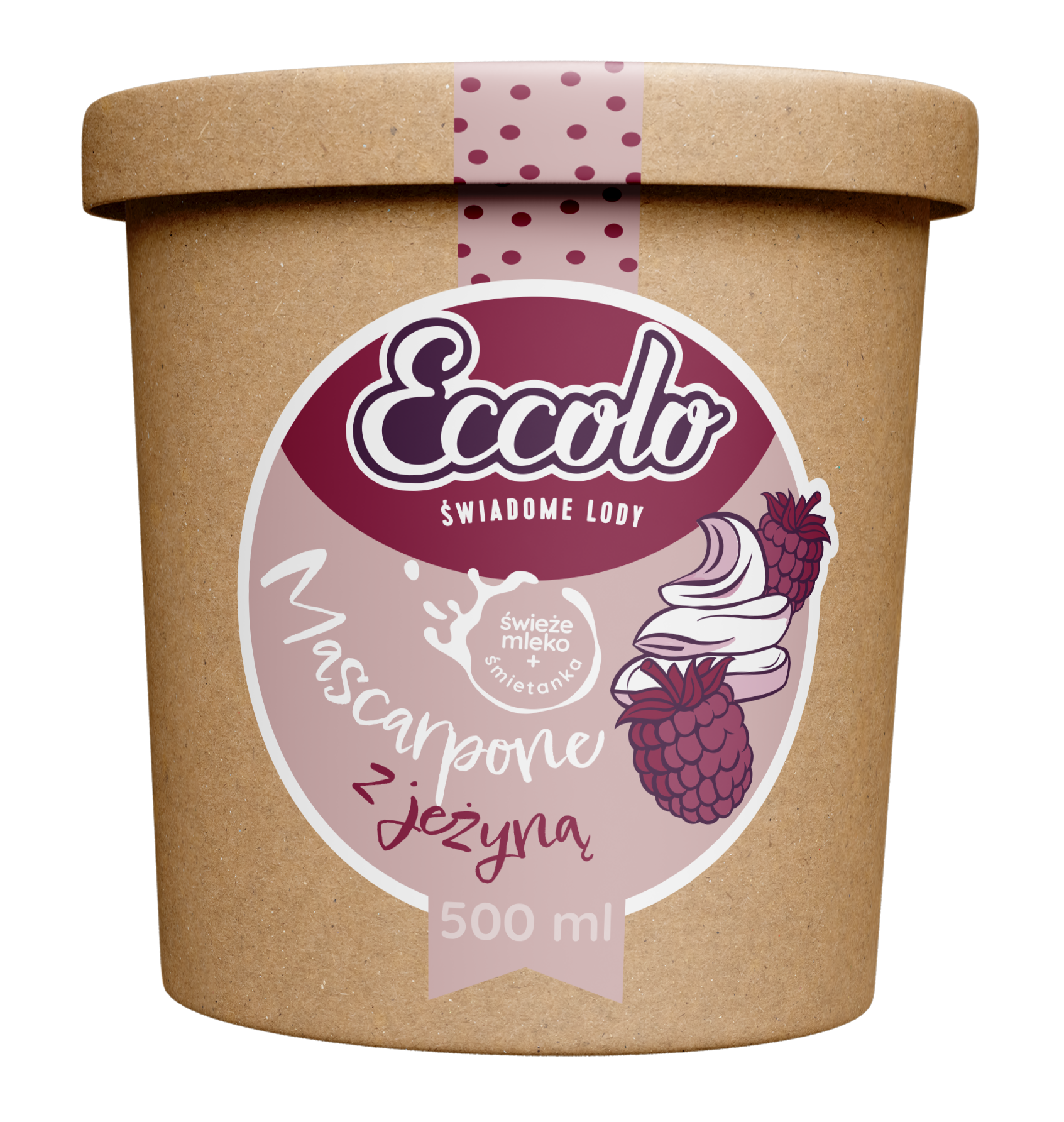 Mascarpone z jeżyną Mascarpone z jeżyną